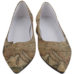 Vintage Europe Map Women s Block Heels  by Sudheng