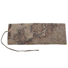 Vintage Europe Map Roll Up Canvas Pencil Holder (s) by Sudheng