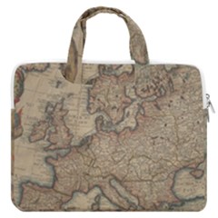 Vintage Europe Map Macbook Pro 13  Double Pocket Laptop Bag by Sudheng