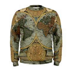 Vintage World Map Men s Sweatshirt