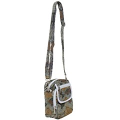 Vintage World Map Shoulder Strap Belt Bag