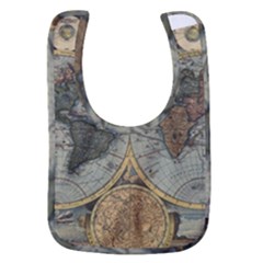 Vintage World Map Baby Bib by Sudheng