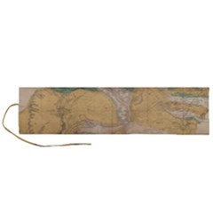 Vintage World Map Physical Geography Roll Up Canvas Pencil Holder (l) by Sudheng