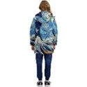 The Great Wave Of Kanagawa Painting Starry Night Van Gogh Kid s Hooded Longline Puffer Jacket View4