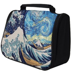 The Great Wave Of Kanagawa Painting Starry Night Van Gogh Full Print Travel Pouch (big)