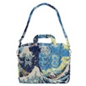 The Great Wave Of Kanagawa Painting Starry Night Van Gogh MacBook Pro 13  Shoulder Laptop Bag  View2