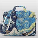 The Great Wave Of Kanagawa Painting Starry Night Van Gogh MacBook Pro 13  Shoulder Laptop Bag  View3