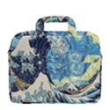 The Great Wave Of Kanagawa Painting Starry Night Van Gogh MacBook Pro 13  Shoulder Laptop Bag  View4