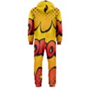 Explosion Boom Pop Art Style Hooded Jumpsuit (Men) View2