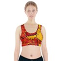 Explosion Boom Pop Art Style Sports Bra With Pocket View1