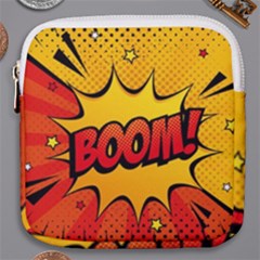 Explosion Boom Pop Art Style Mini Square Pouch by Sudheng