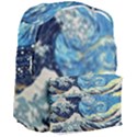 Starry Night Hokusai Van Gogh The Great Wave Off Kanagawa Giant Full Print Backpack View3