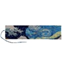 Starry Night Hokusai Van Gogh The Great Wave Off Kanagawa Roll Up Canvas Pencil Holder (L) View1