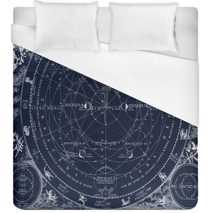 Vintage astrology poster Duvet Cover (King Size)