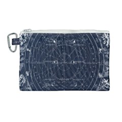 Vintage Astrology Poster Canvas Cosmetic Bag (large) by ConteMonfrey