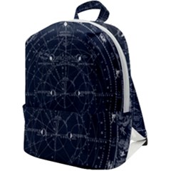 Vintage Astrology Poster Zip Up Backpack by ConteMonfrey