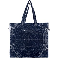 Vintage Astrology Poster Canvas Travel Bag by ConteMonfrey