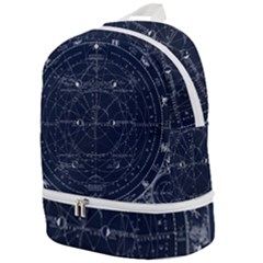 Vintage Astrology Poster Zip Bottom Backpack by ConteMonfrey