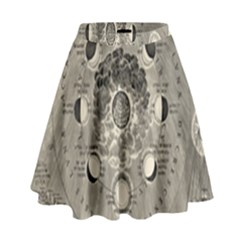 Old Vintage Astronomy High Waist Skirt by ConteMonfrey