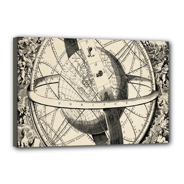 Vintage planet Canvas 18  x 12  (Stretched)