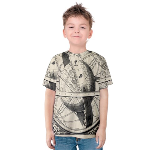 Vintage Planet Kids  Cotton Tee by ConteMonfrey