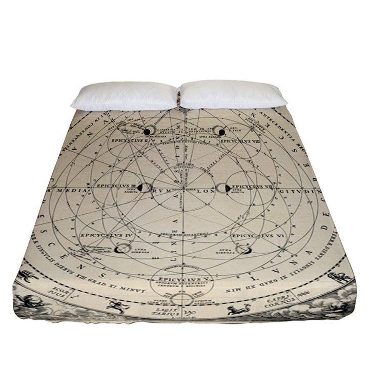 Astronomy vintage Fitted Sheet (California King Size)