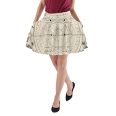 Astronomy Vintage A-line Pocket Skirt by ConteMonfrey