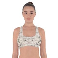 Astronomy Vintage Cross Back Sports Bra by ConteMonfrey