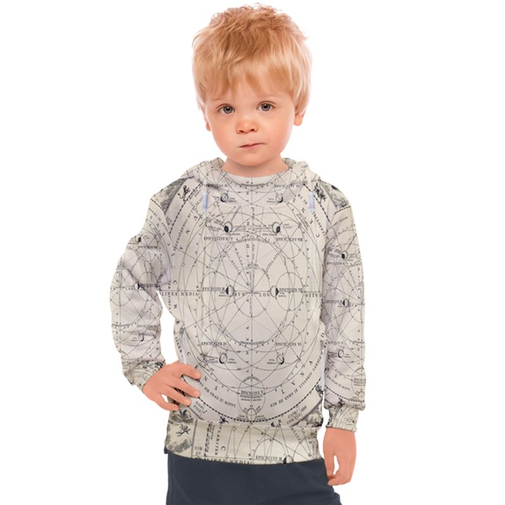 Astronomy vintage Kids  Hooded Pullover