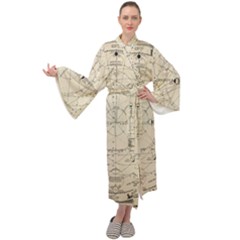 Astronomy Vintage Maxi Velvet Kimono