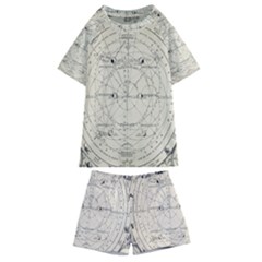 Astronomy Vintage Kids  Swim Tee And Shorts Set by ConteMonfrey