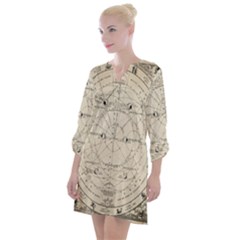 Astronomy Vintage Open Neck Shift Dress by ConteMonfrey