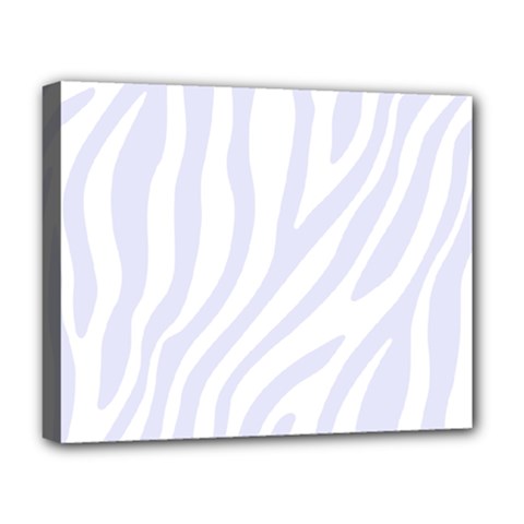 Grey Zebra Vibes Animal Print  Deluxe Canvas 20  X 16  (stretched) by ConteMonfrey