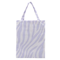 Grey Zebra Vibes Animal Print  Classic Tote Bag by ConteMonfrey