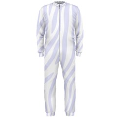 Grey Zebra Vibes Animal Print  Onepiece Jumpsuit (men) by ConteMonfrey