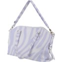 Grey Zebra Vibes Animal Print  Canvas Crossbody Bag View2