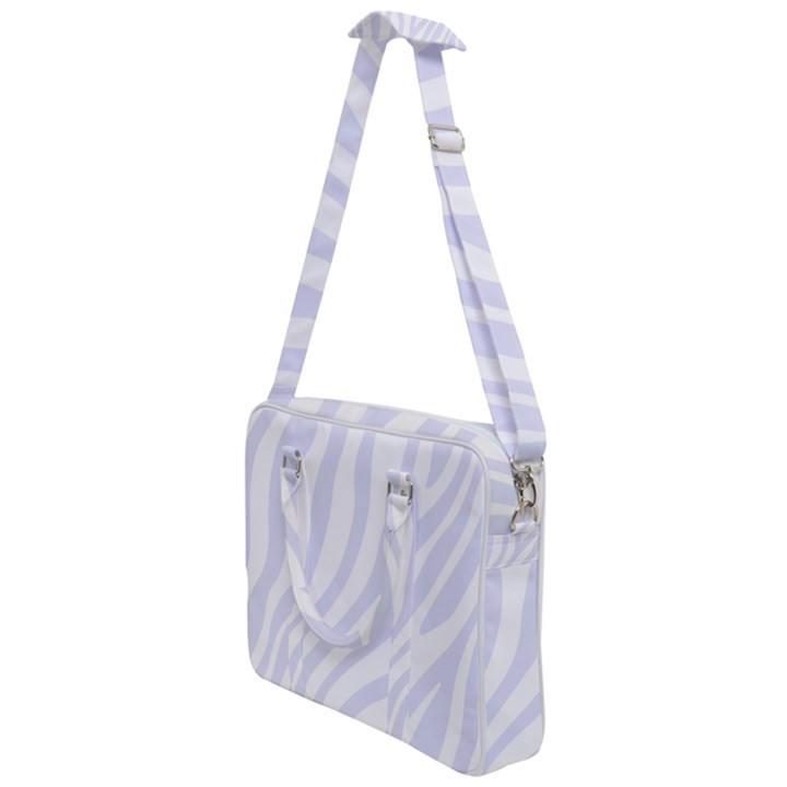 Grey Zebra Vibes Animal Print  Cross Body Office Bag