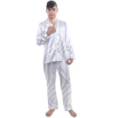 Grey Zebra Vibes Animal Print  Men s Long Sleeve Satin Pajamas Set by ConteMonfrey