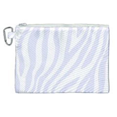 Grey Zebra Vibes Animal Print  Canvas Cosmetic Bag (xl) by ConteMonfrey