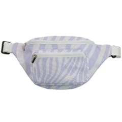 Grey Zebra Vibes Animal Print  Fanny Pack by ConteMonfrey