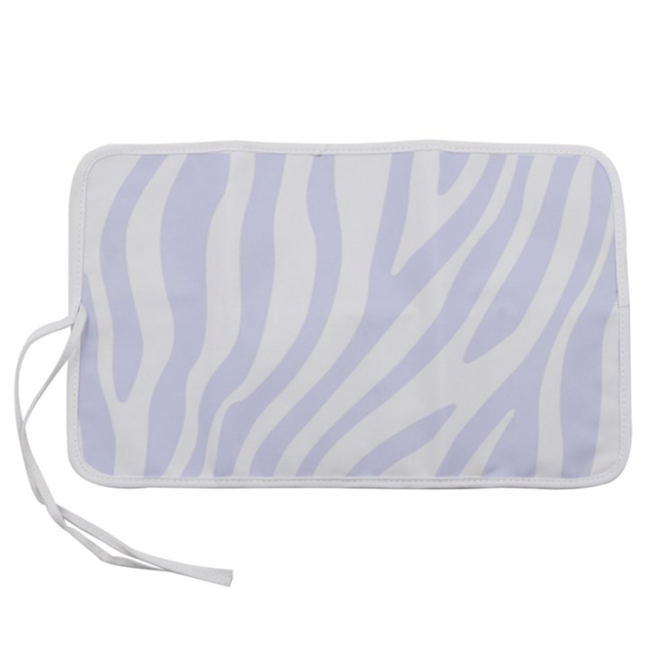 Grey Zebra Vibes Animal Print  Pen Storage Case (L)