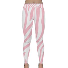 Pink Zebra Vibes Animal Print  Classic Yoga Leggings by ConteMonfrey