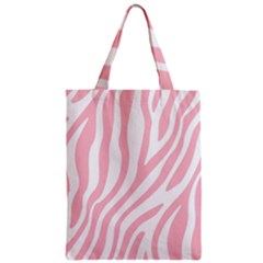 Pink Zebra Vibes Animal Print  Zipper Classic Tote Bag by ConteMonfrey