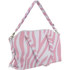 Pink Zebra Vibes Animal Print  Canvas Crossbody Bag by ConteMonfrey