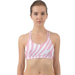 Pink Zebra Vibes Animal Print  Back Web Sports Bra by ConteMonfrey