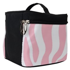 Pink Zebra Vibes Animal Print  Make Up Travel Bag (small) by ConteMonfrey