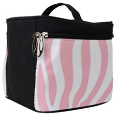 Pink Zebra Vibes Animal Print  Make Up Travel Bag (big) by ConteMonfrey