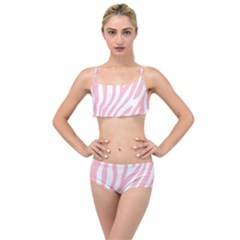 Pink Zebra Vibes Animal Print  Layered Top Bikini Set by ConteMonfrey