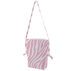 Pink Zebra Vibes Animal Print  Folding Shoulder Bag by ConteMonfrey