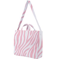 Pink Zebra Vibes Animal Print  Square Shoulder Tote Bag by ConteMonfrey